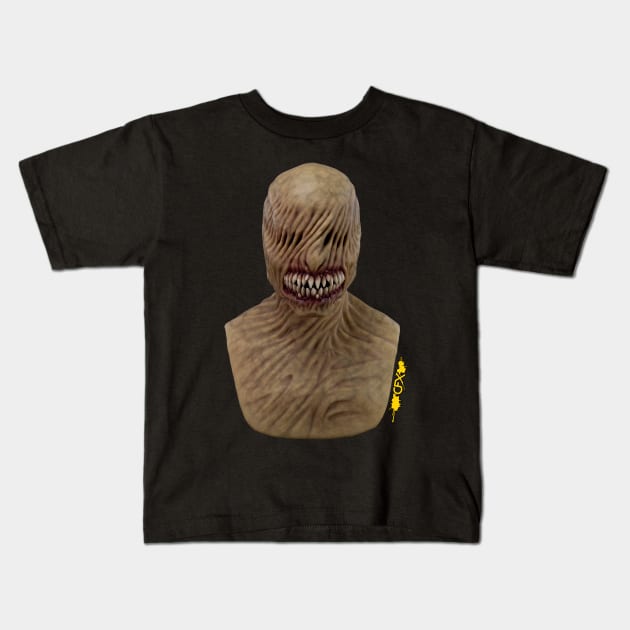 Boogeyman Jaundice with Sharp Teeth Kids T-Shirt by CFXMasks